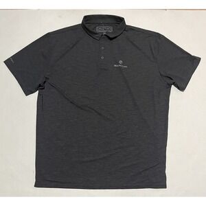 Anetik Polo Shirt‎ Mens Size 3XL Gray Performance UPF 30+ Lightweight Mauna Lani